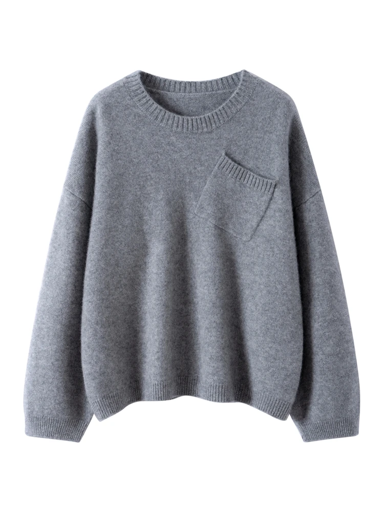 

Light Luxury Autumn Winter Woman Sweater Elegant Female Cashmere Knitted Pullover New Fashion Ladies Long Sleeve Clothing Tops