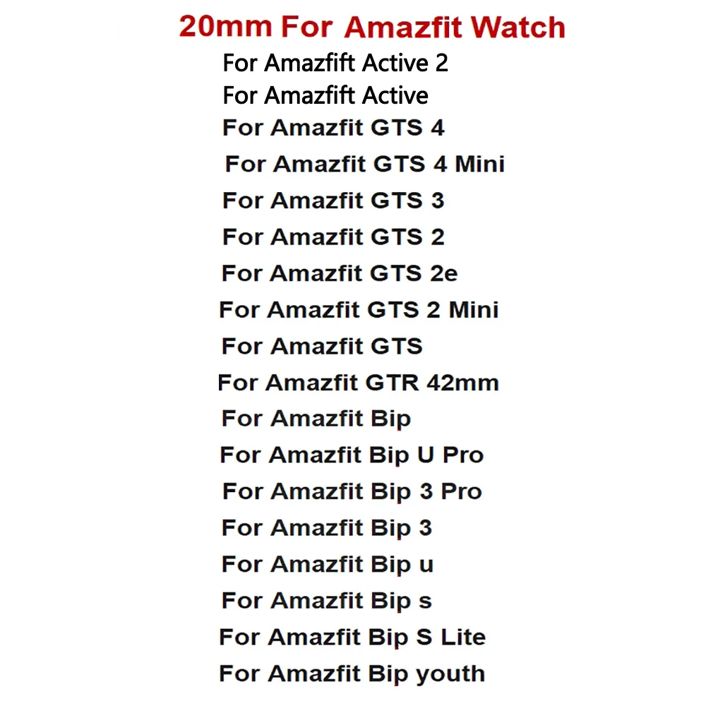 20 مللي متر الدانتيل سيليكون حزام ل Xiaomi Amazfit GTS 3 2 4 Mini 2e سوار ساعة ذكية Amazfit Bip U 3 pro GTR 42 مللي متر سوار الساعات