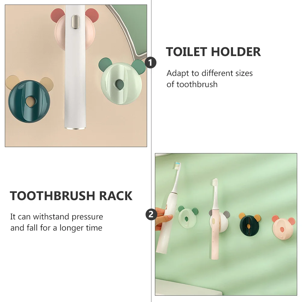 

4pcs Magnetic Toothbrush Holder Inverted Adsorption Design For Electric Toothbrush Storage Bathroom Organizer Travel Friendly