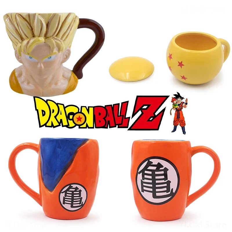 

Dragon Ball Goku Ceramic Mug Creative Water Cup Cute Coffee Cups Tableware Big Juice Mug Handmade Drinkware Coffeeware 350/600ml