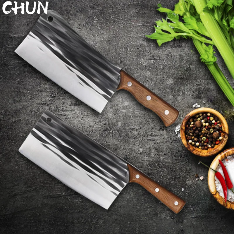 CHUN High Quality Forged Blade Kitchen Knife 4Cr13 Steel Chef Cleaver Cooking Knife Sets Slicing Boning Knife Sets Kitchen Tools