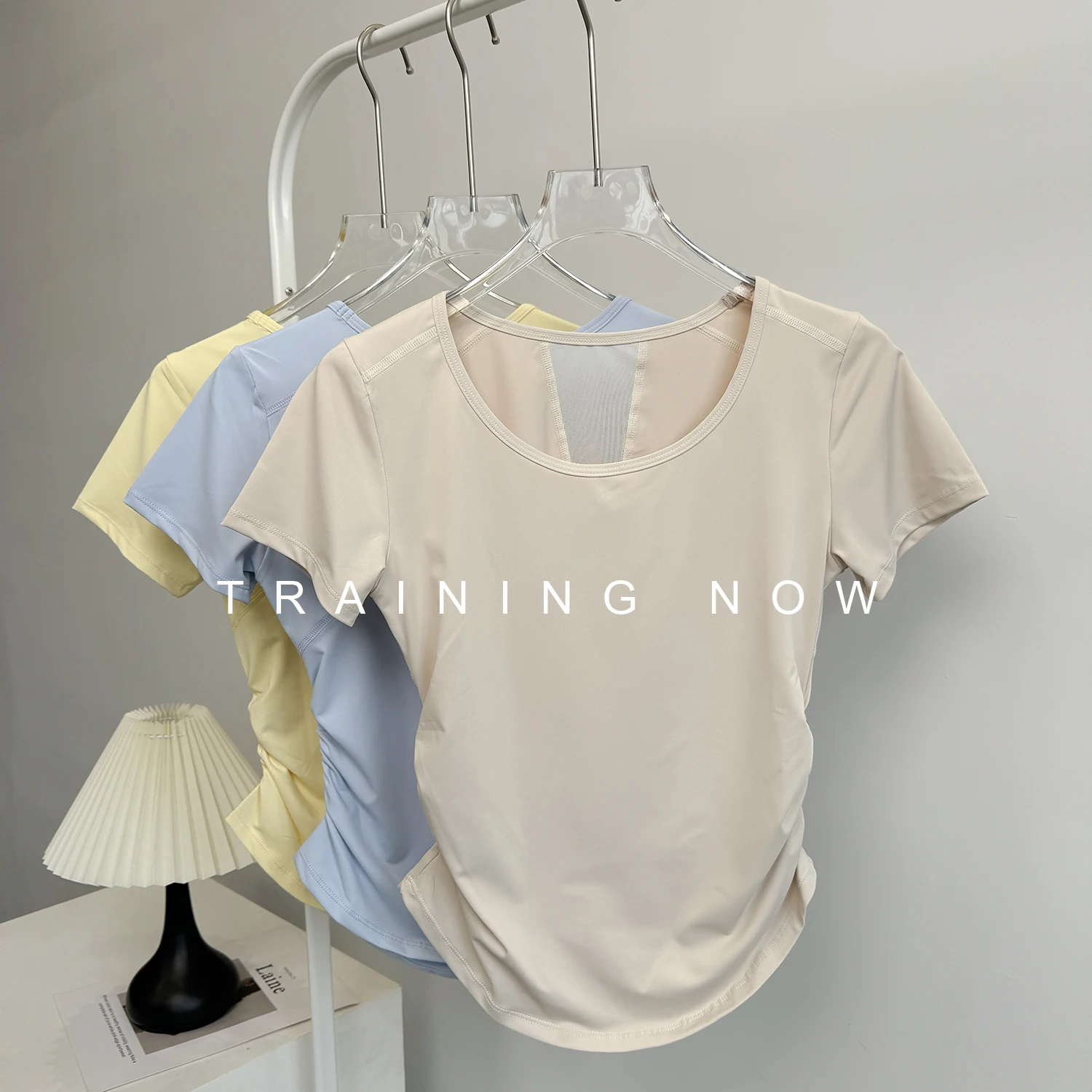 

Sports short-sleeved women's summer mesh splicing breathable running training quick-drying top cool fitness yoga slim T-shirt