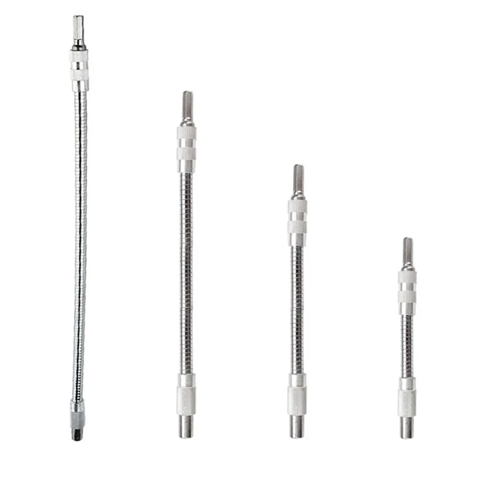 Flexible Extension Shaft Driver Bit Holder 14 Hex Design For Power Screwdrivers And Hand Drills 150mm To 400mm Length Options