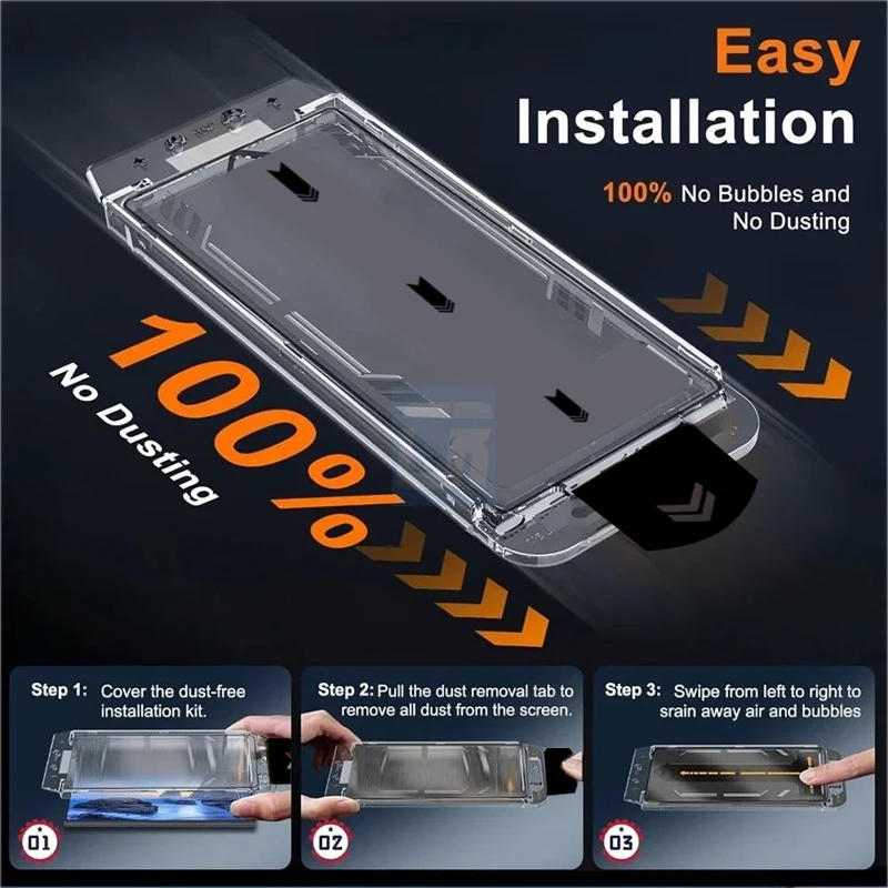 1-2Piece Dust-Free Installation Protective Glass for Oppo Reno 14 Pro Screen Protector for Reno13 8 Pro+ 7 6 5 5K Tempered Glass