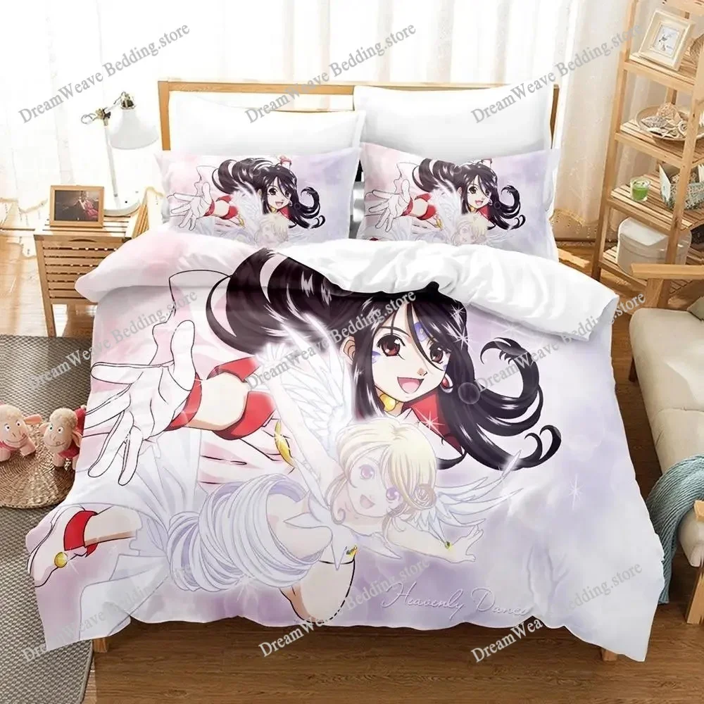

3D Printed Anime Oh My Goddess Bedding Set Boys Girls Twin Queen Size Duvet Cover Pillowcase Bed Kids Adult Home Textileextile
