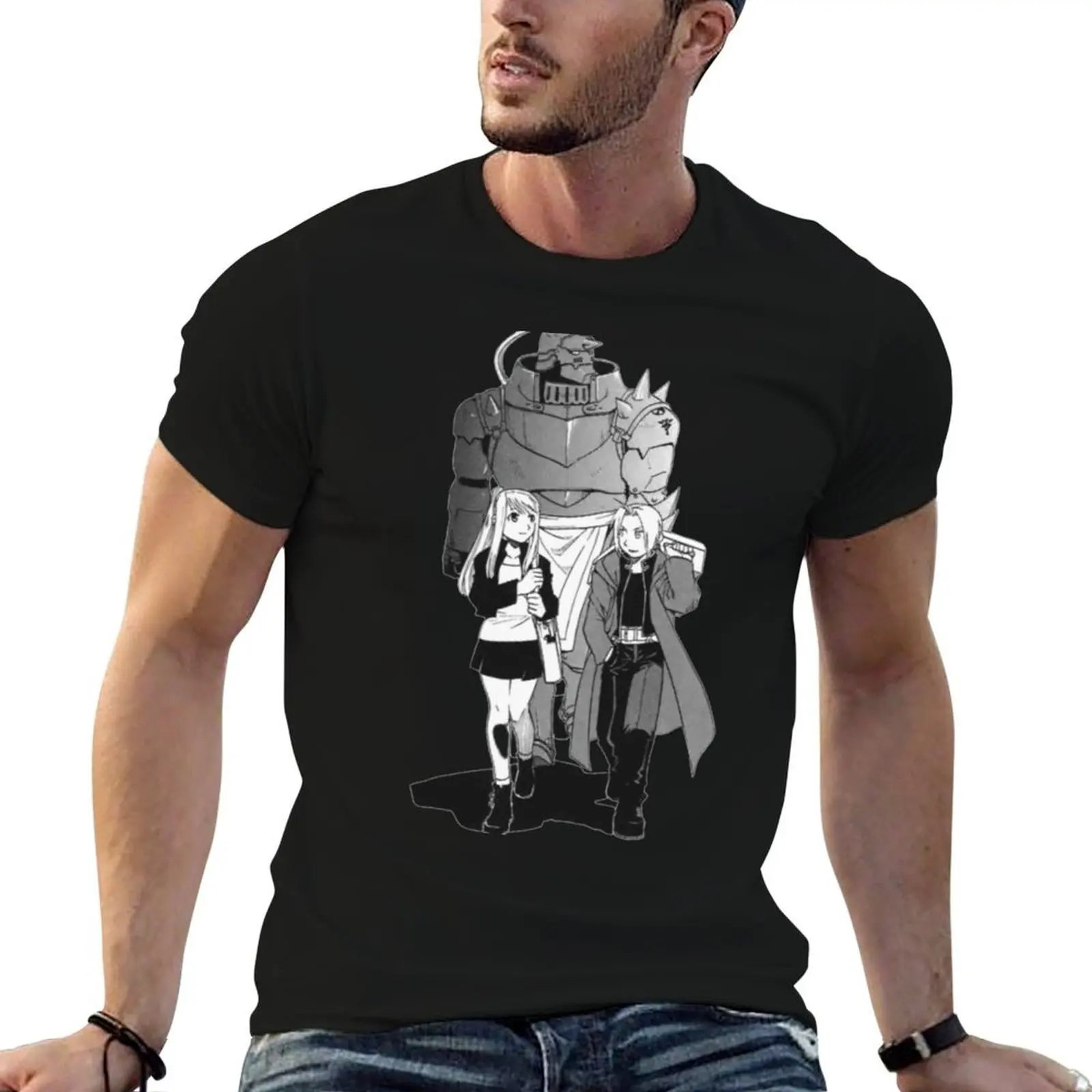 Edward casual hombre t elric winry camisa esencial y alphonse rockbell camisa camiseta y