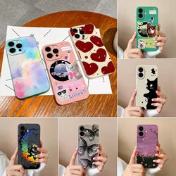 For Apple iPhone 16 16Pro 16Plus 16ProMax Case Cat Silicone Soft Back Cover For iPhone16 Plus Funda 16 ProMax Cases 16Pro Coque