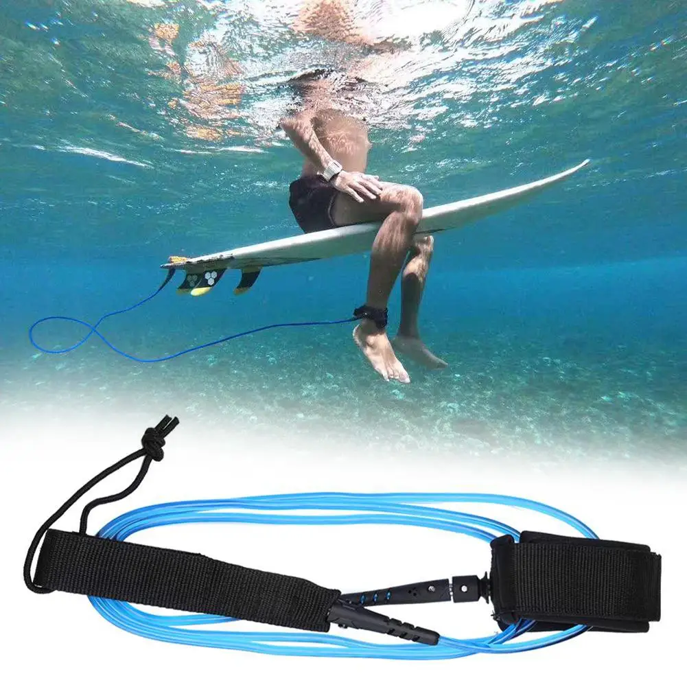 1.83m Surfboard Ankle Leash Surfing Elastic Stand Up Surfboard Longboard Leg Rope Short Board Traction Cord Leash