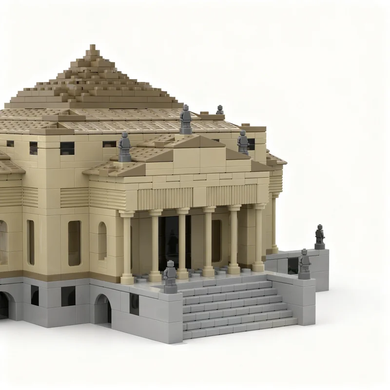 2734 детали MOC Архитектурная вилла Ла Ротонда, модель из строительных блоков, рождественский подарок, игрушка, архитектурный конструктор, креативный 3D-дисплей