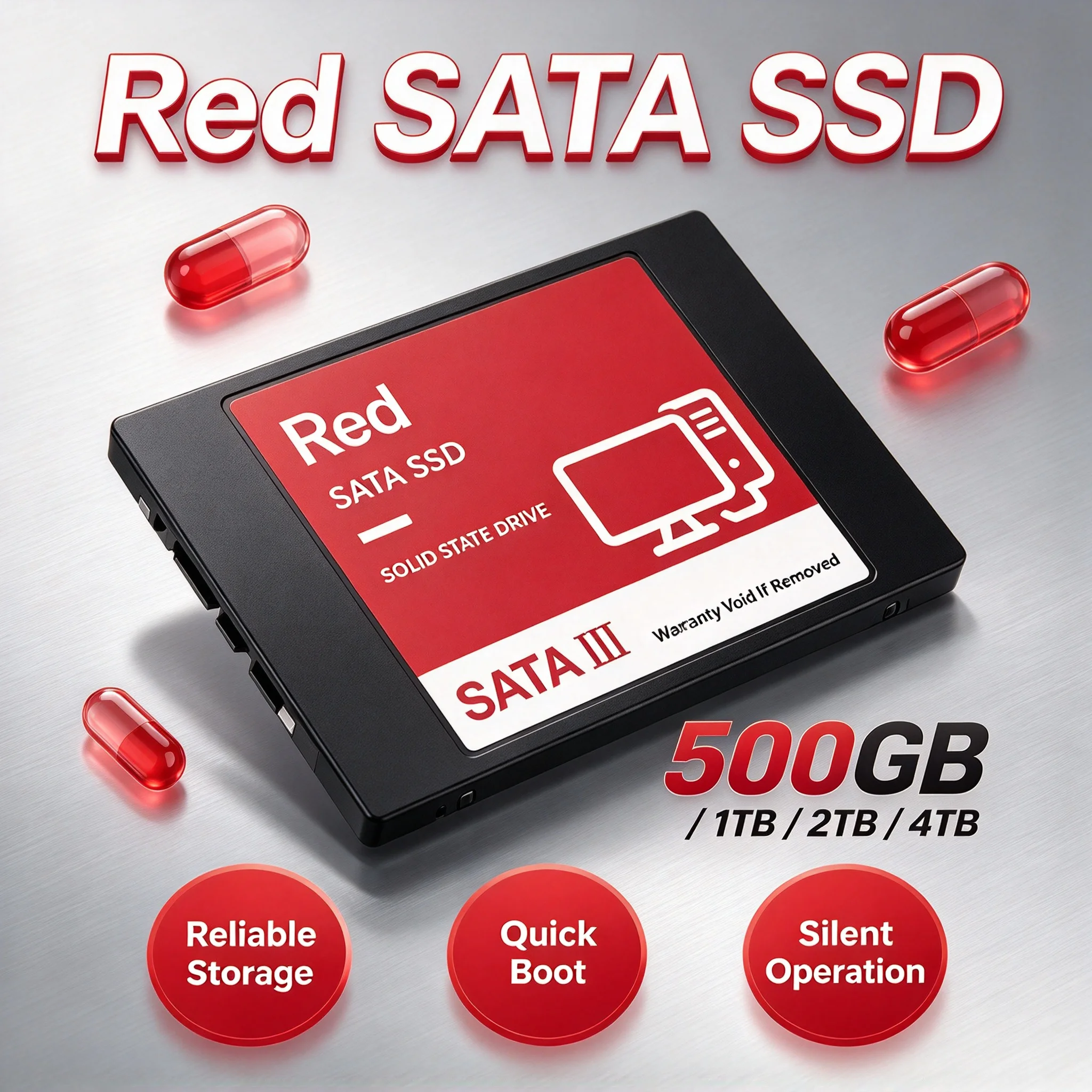 2026 2.5 Inch SATA3 Internal SSD 500GB 1TB 2TB 4TB Solid State Hard Drive for Laptop Desktop PC New Max Pro Ultra Speed