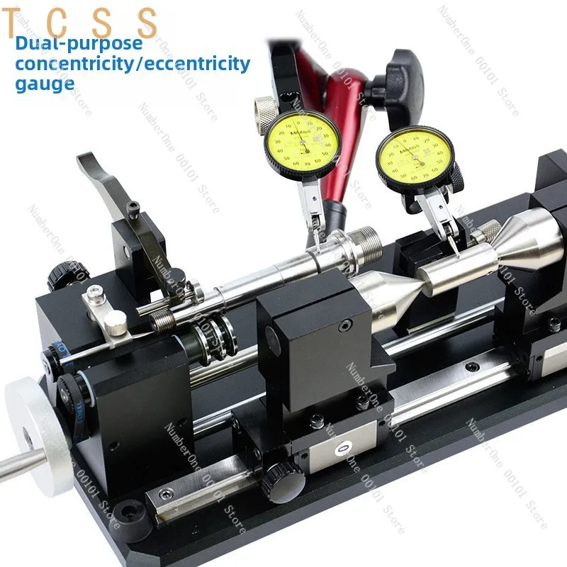 Dual‑Purpose Concentricity & Runout Tester, Shaft Radial Circular Runout Measuring Gauge for Shaft‑type Workpiece