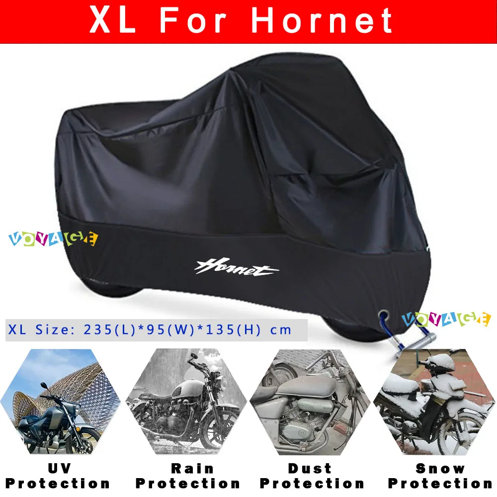 For HONDA Hornet 600 900 Rain Cover Waterproof Dustproof Outdoor Motorcycle Cover Wear-Resistant Fabric Accessories