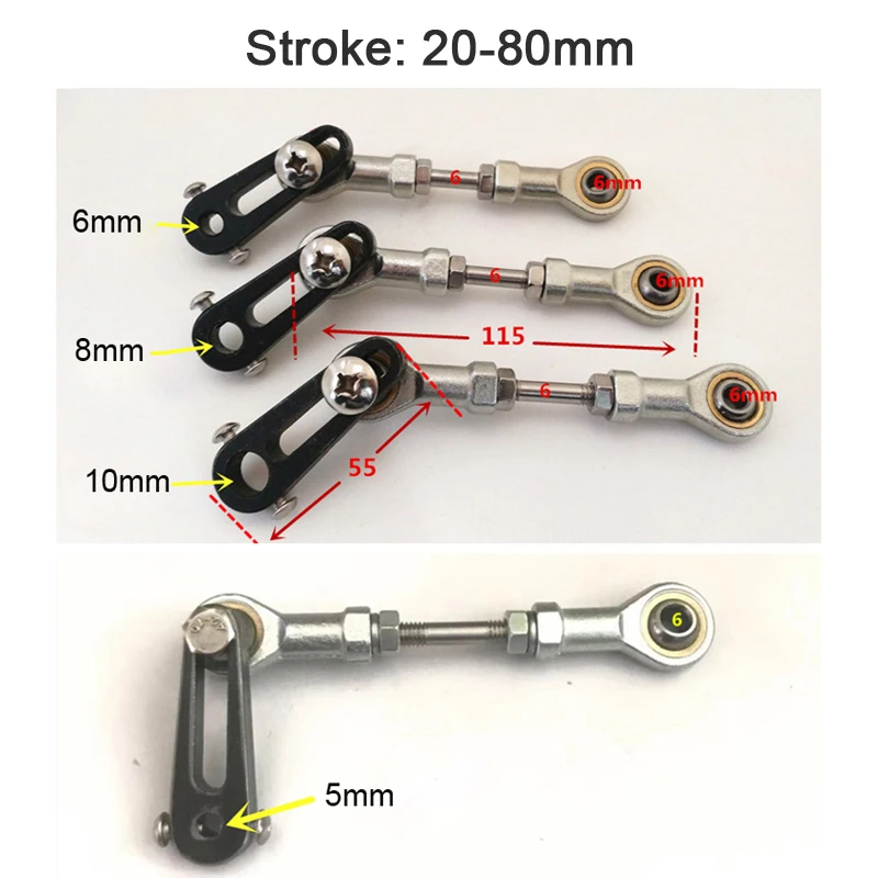 Reciprocating Telescopic Motor Rocker Arm With Adjustable Stroke 2-8cm/3-15cm/3-20cm/3-30cm Reciprocating Machinery Rocker Rod