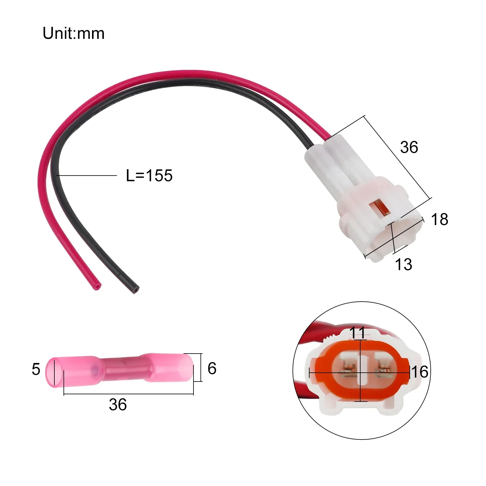 Accessory Power Lead Kit Accessory plug-ins for Yamaha Wolverine RMAX RMAX2 RMAX4 850 X2 X4 708 Replaces B4J-H25B0-V0-00