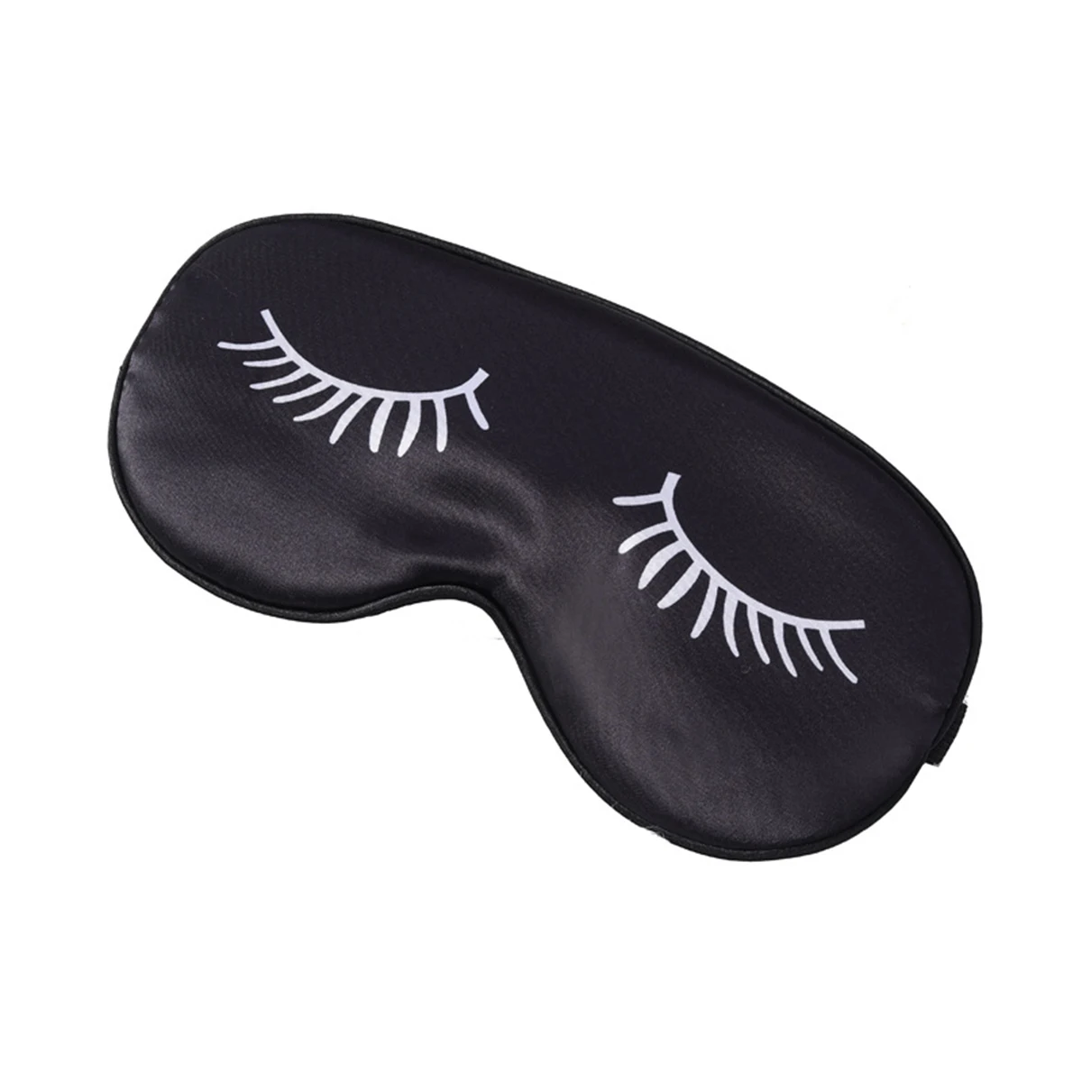 1PC breathable printed eyelash double-sided imitation silk eye mask