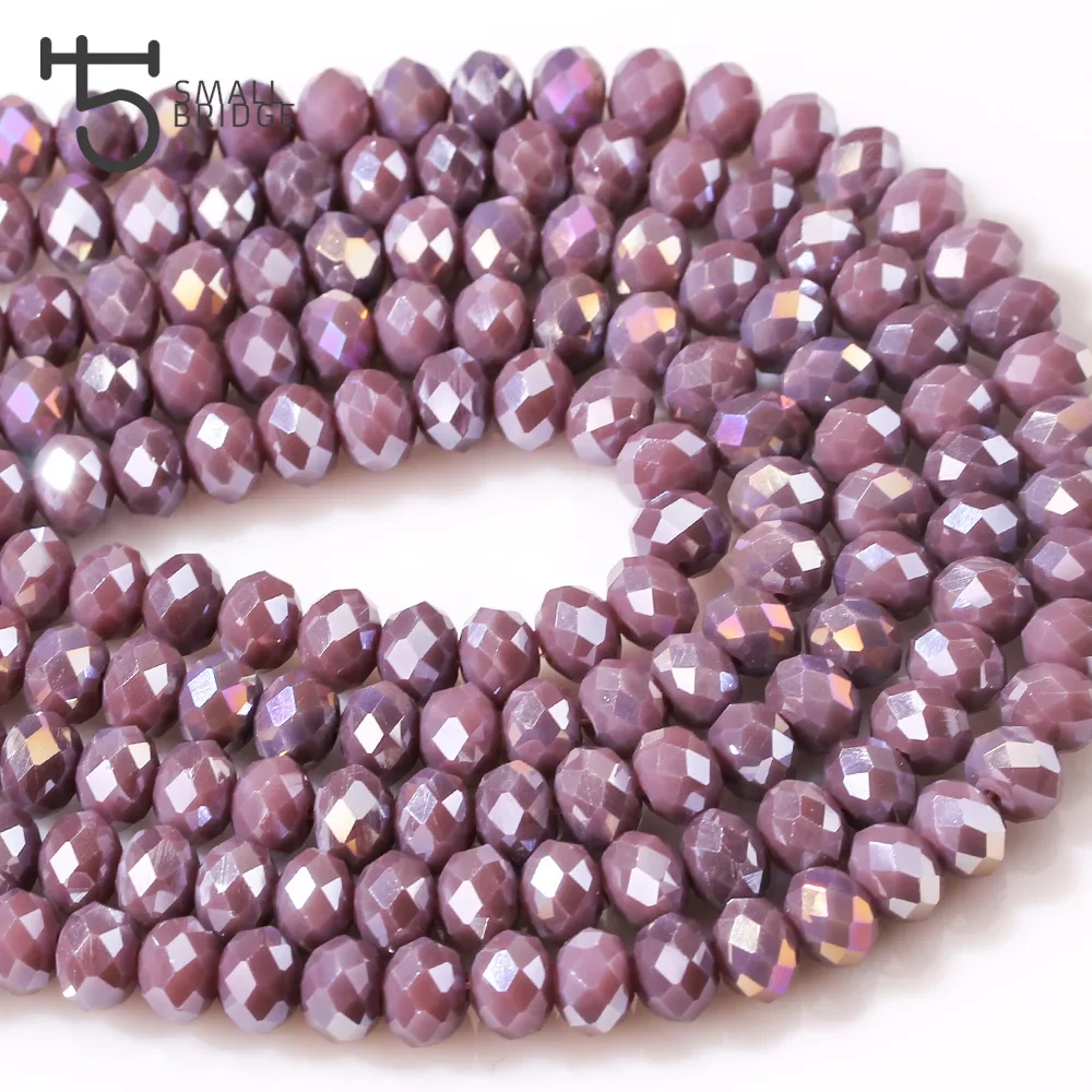 8MM Austria Mix Colorful Glass Rondelle Beads for Jewelry Making Diy Accessories Pearls Faceted Crystal Beads Wholesale Z306AB