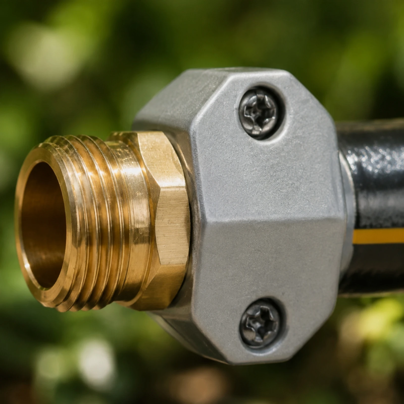 Garden Hose Repair Connector 3/4 Inch Water Hose Repair Fitting Standard Size Corrosion Resistant for Gardeners