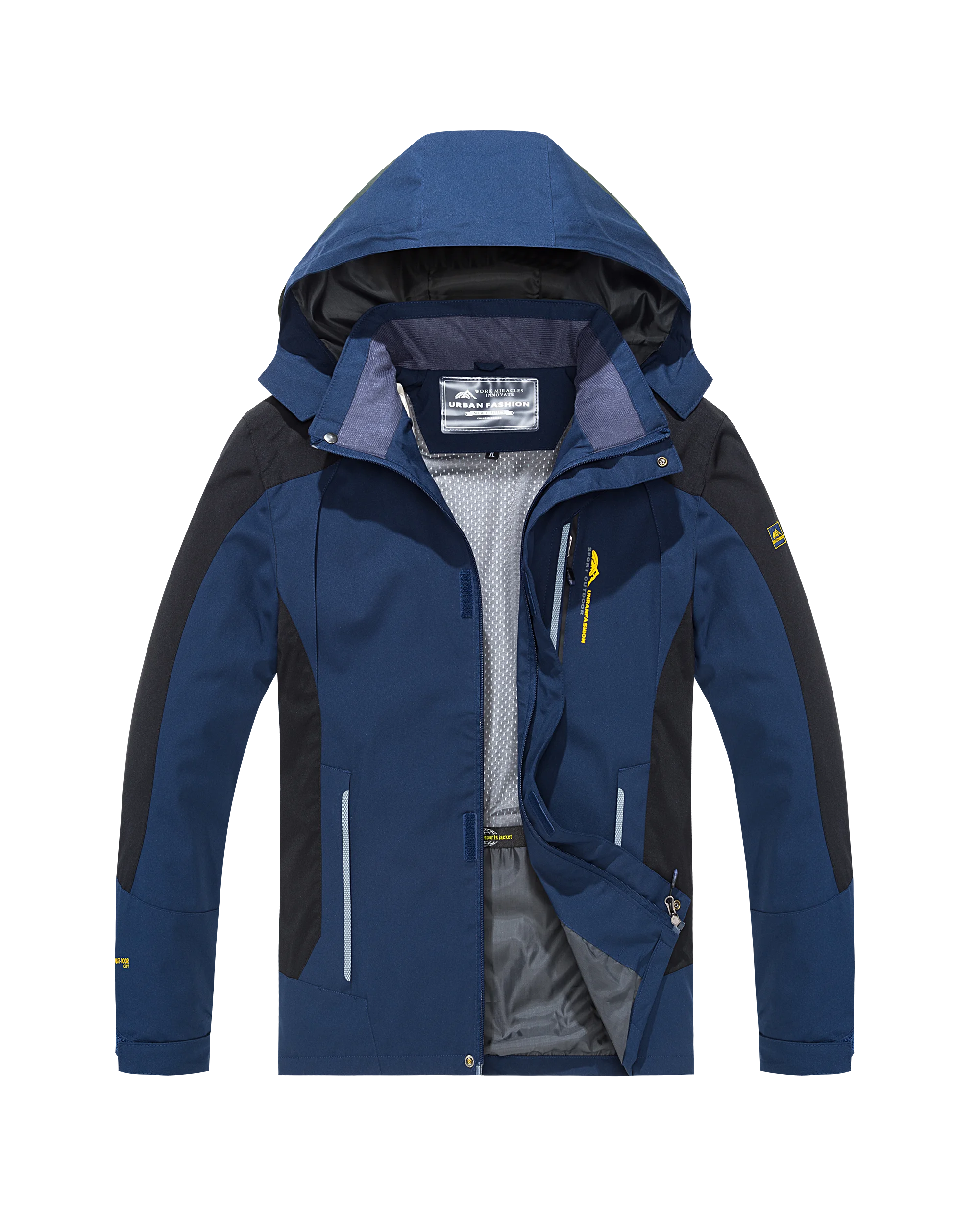 NONE Men's Waterproof Hiking Jacket Plus Size 4