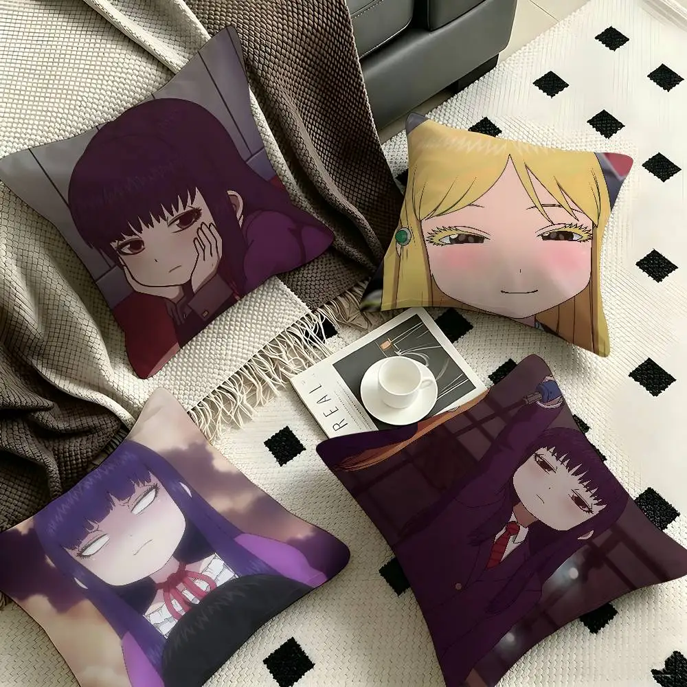 1pc High Score Pillow Case Fashion Square Pillowcase Bedroom Sofa Room Ins Decoration Leisure