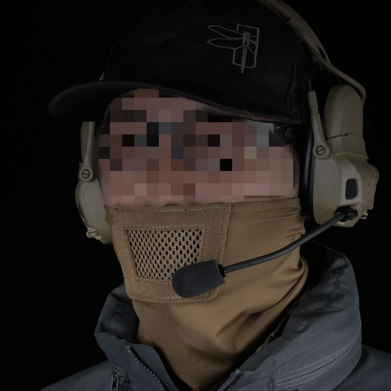 Protection Mask Padded Mesh Breathable Half-face Camping Sport Mask for Camping fishing Outdoor games Airsoft Shooting ﻿