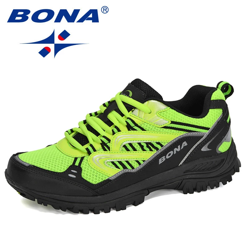 BONA New Designers Popular Sneakers Hiking Shoes Men Outdoor Trekking Shoes Man Tourism Camping Sports Hunting Shoes Trendy