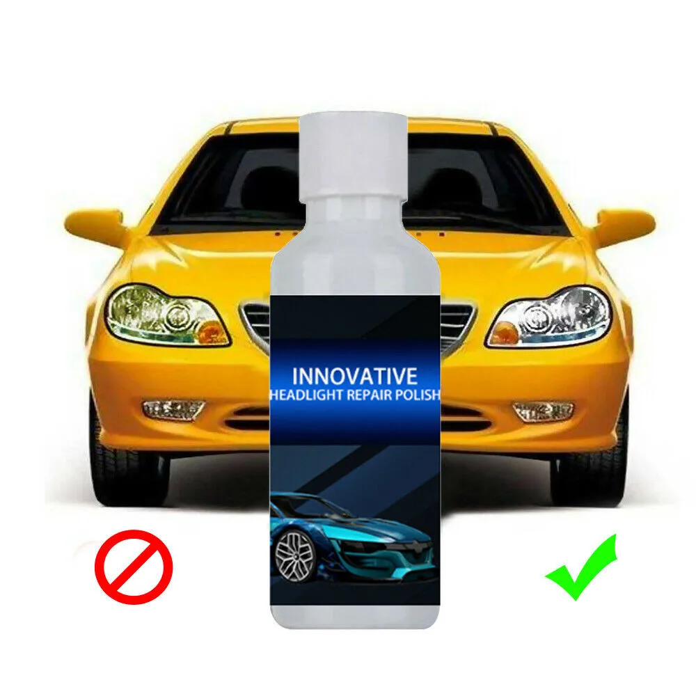 Car Headlight Cover Len Restorer Repair Liquid Polish Cleaner Accessories 20ml Cleaning Tool Headlight Repair Fluid