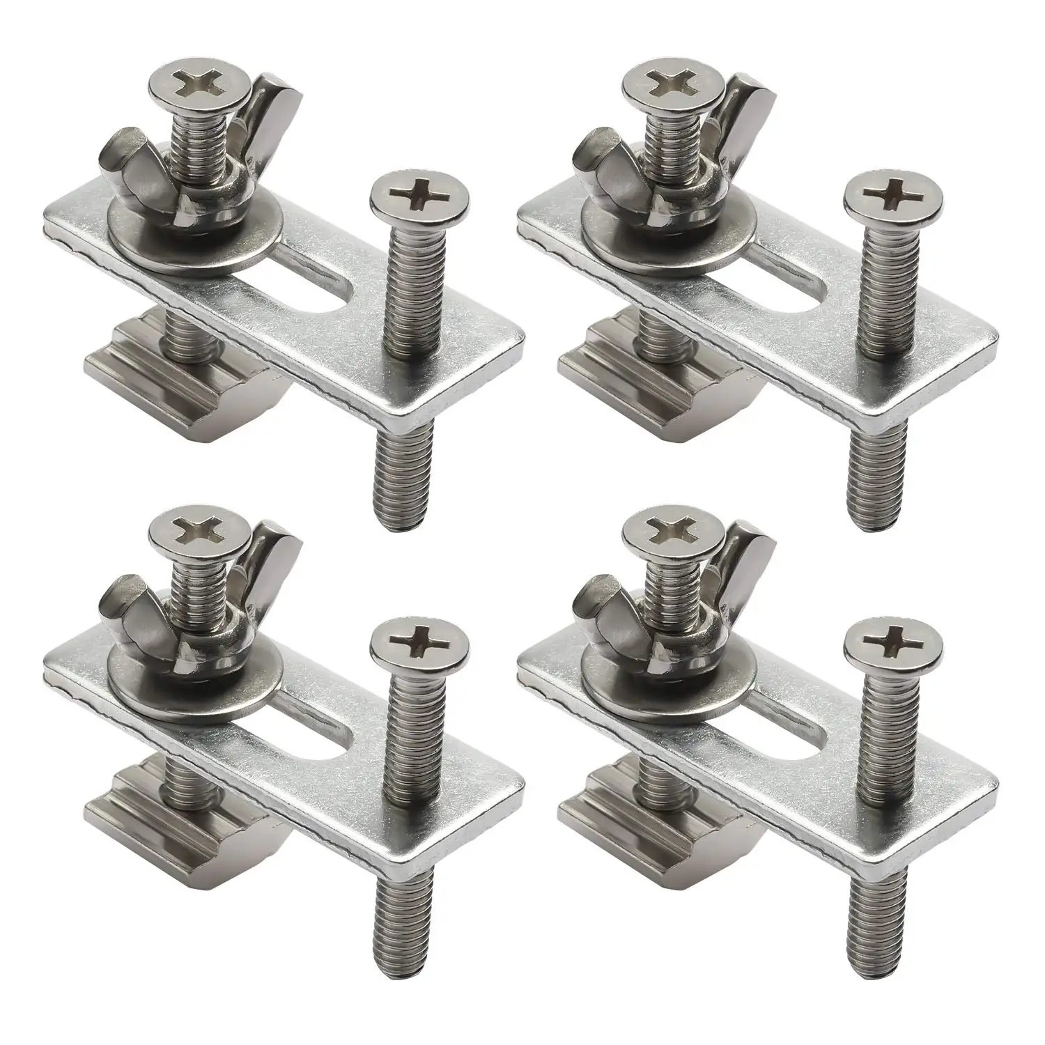 

4Pcs T-Track Mini Hold Down Clamp Kit with Iron Machine Engraving Machine Plate Clamp Fixture for Cnc Engraving Machine