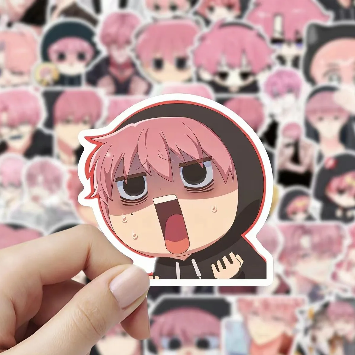 54Pcs/60pcs Anime Tamon's B-Side Fukuhara Tamon Waterproof Graffiti Stickers Phone Luggage DIY Decals Cartoon Cosplay Toys Props image 3
