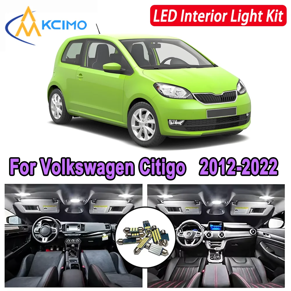 

Kcimo LED For Volkswagen Citigo (2012-2022) Premium Bright LED Interior Dome Map Trunk Light Kit Car Led Lamps Canbus Lamps Car