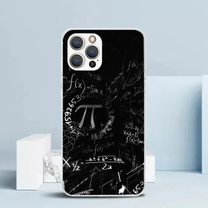 Physics Chemical Mathematics Phone Case For IPhone 16 17 17E 16E 15 14 Plus 13 Mini 12 11 Pro Max 7 8 + SE 2020 Air Soft TPU Cov view 6