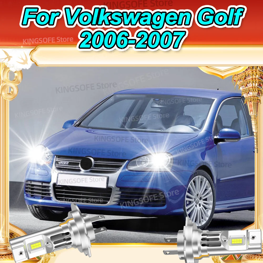 

Светодиодные лампы для фар Мини-лампа 1:1 Размер с вентилятором 6000K Свет для Volkswagen Golf 2006-2007