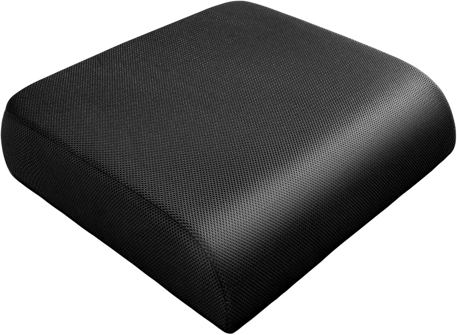 

Extra Thick Gel Memory Foam Seat Cushion for Pain Relief, Non-Slip Bottom with Carry Handle, Black