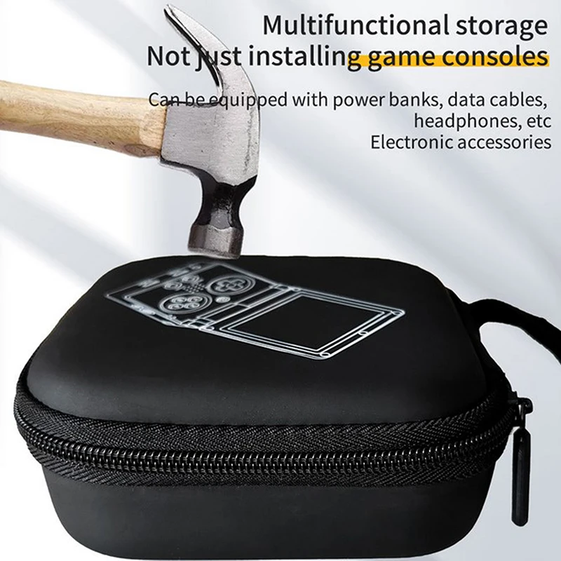 Carrying Case For RG35XX SP Protective Travel Hard Shells Storage Bag Game Cartridges & Charging Cable Organizers