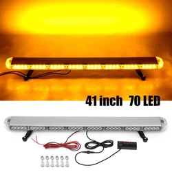 Barra de luz estroboscópica LED para caminhão e carro, farol, lâmpadas de aviso de emergência, lâmpadas de teto, 21 modos, 210W, 12V, 24V