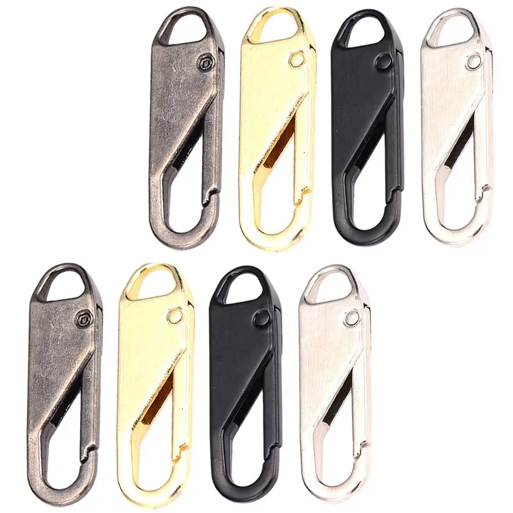 

8 Pcs Zipper Pulls Detachable Replacement Multifunctional Zinc Alloy Rubber DIY Sewing Clothes Accessories Craft Supplies