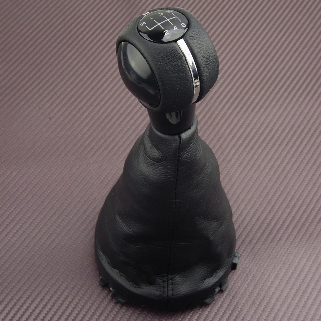 6 Speed Front Manual Gear Shift Knob & Boot Black Fit for Mini Cooper R56 R57 R58 2012 2013