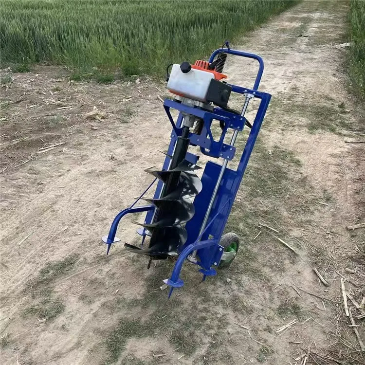 High-Power Single-Operation Ground Drilling Rig  Pile Driving Planting Machine Engine Core Wonder Tool for Pit Digging