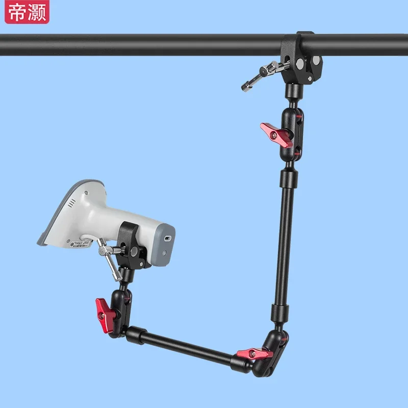 Function Fixed clip Camera Camera Scanner Code scanner Pipeline Metal universal bracket 360 degrees