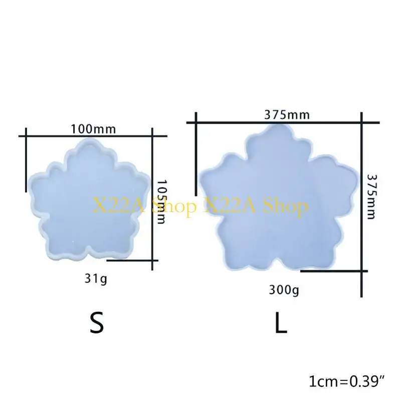 فريدة من نوعها راتنج الايبوكسي الكريستال زهرة الزهرة التي تصب العفن المصنوع يدويًا يدويًا أداة صنع السيليكون