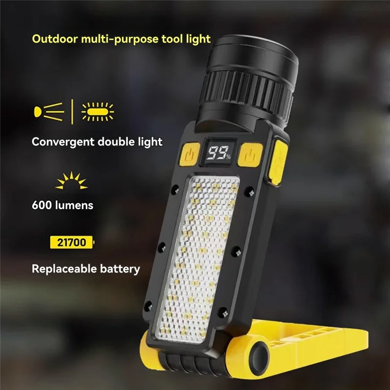 

TURE LED Ultra Bright Flashlight USB Rechargeable Torch Outdoor Waterproof Emergency Camping Fishing Lantern