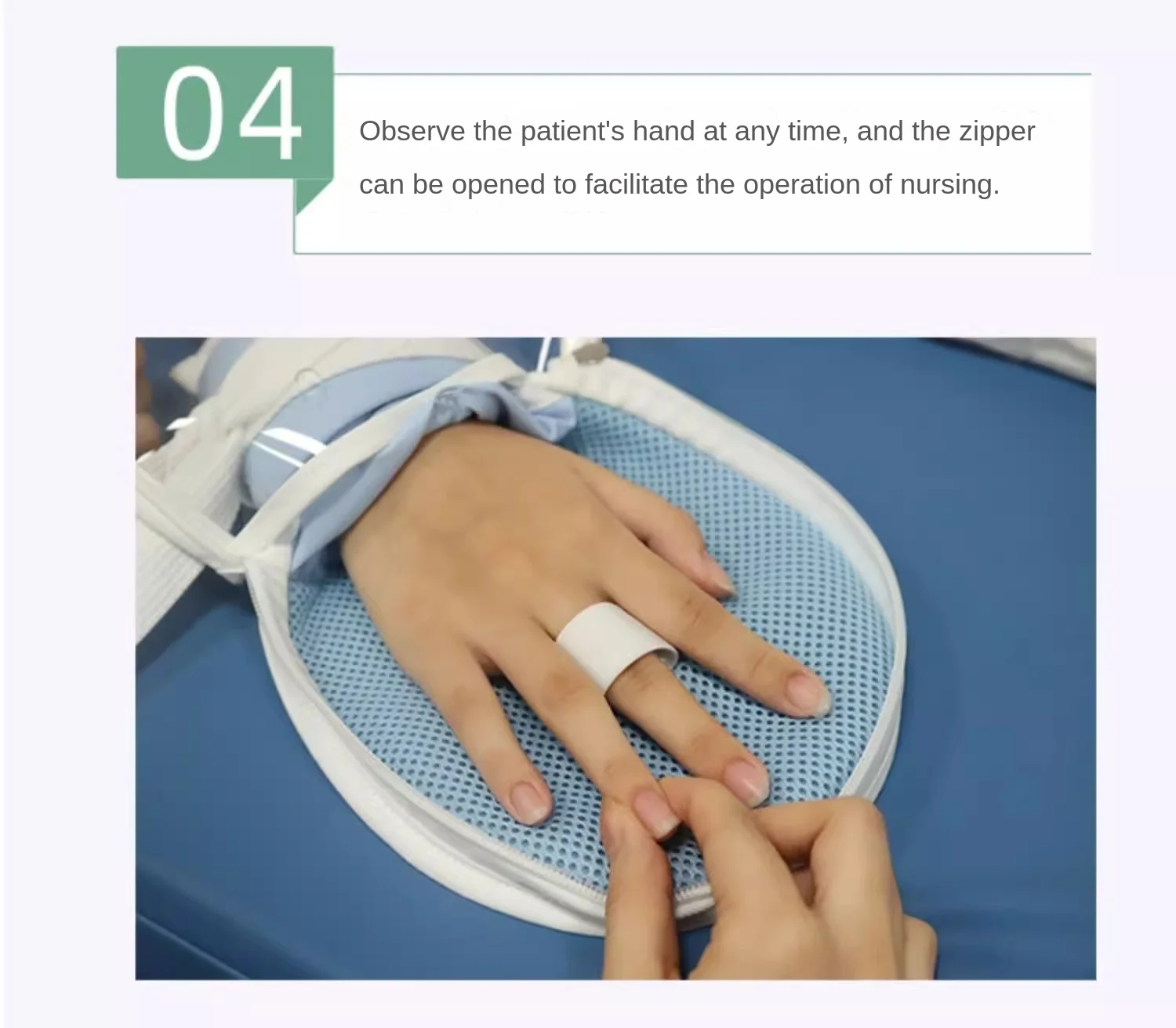 Multifunktionale Handschuhe mit Reißverschlussöffnung, PVC, perforiert, transparent, visuell, atmungsaktiv, Mesh-Belüftung, Mittelfingerfixierung – Detail 8