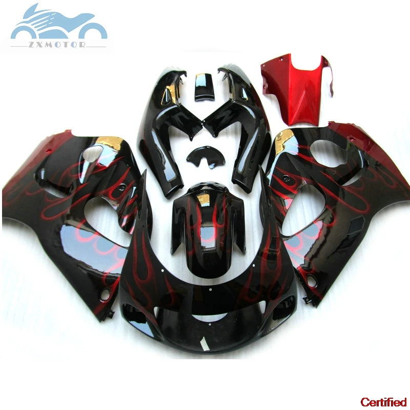 Customizable fairings for SUZUKI GSXR 600 GSXR750 1996 1997 2000 SRAD motorcycle fairing kit GSXR600 96-00 red flames bodywork