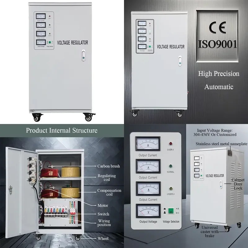 Hot Selling 30KVA Automatic Voltage Regulator Three Phase 380V-480V Copper AC Long Service Life Factory Direct Sales