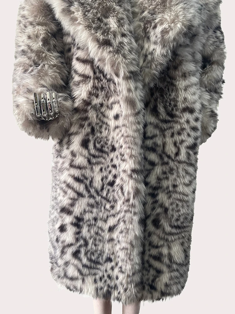 Nerazzurri Winter Long Oversized Shaggy Hairy Soft Fluffy Thick Warm Colorful Faux Fur Coat Women Runway European Fashion 2024