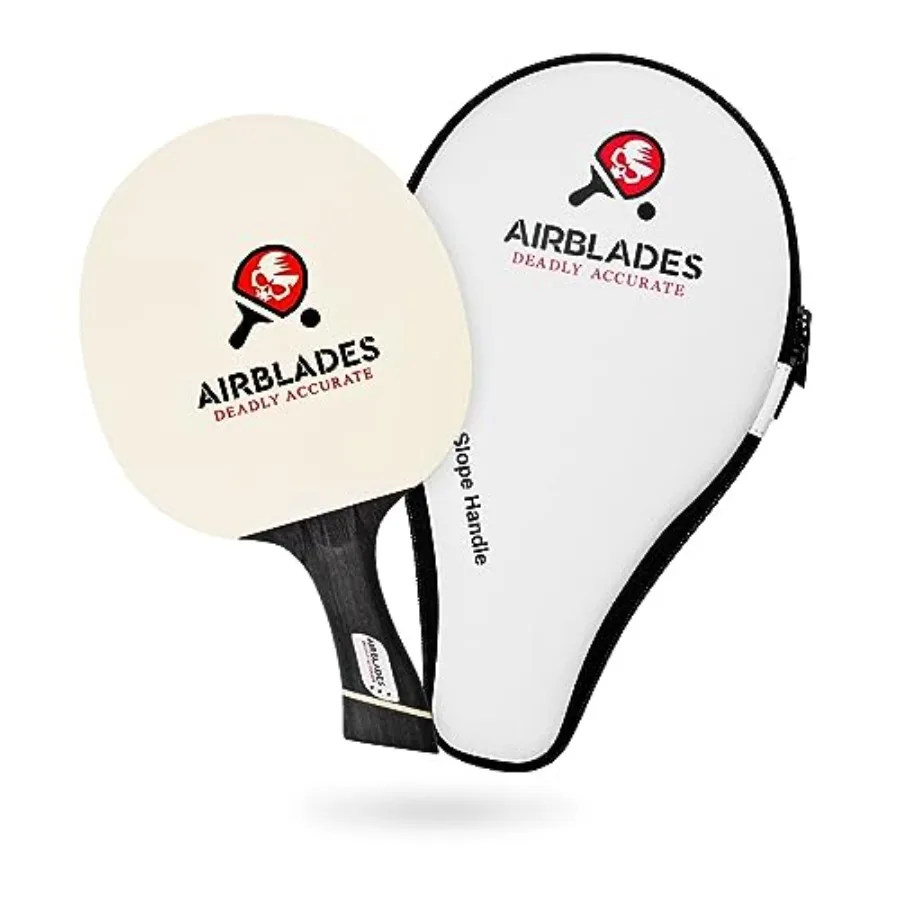 

Professional Ping Pong Paddle with Hard Carry Case Pro Table Tennis Racket Table Tennis Paddle with Ergonomic Handle 5 Blades o