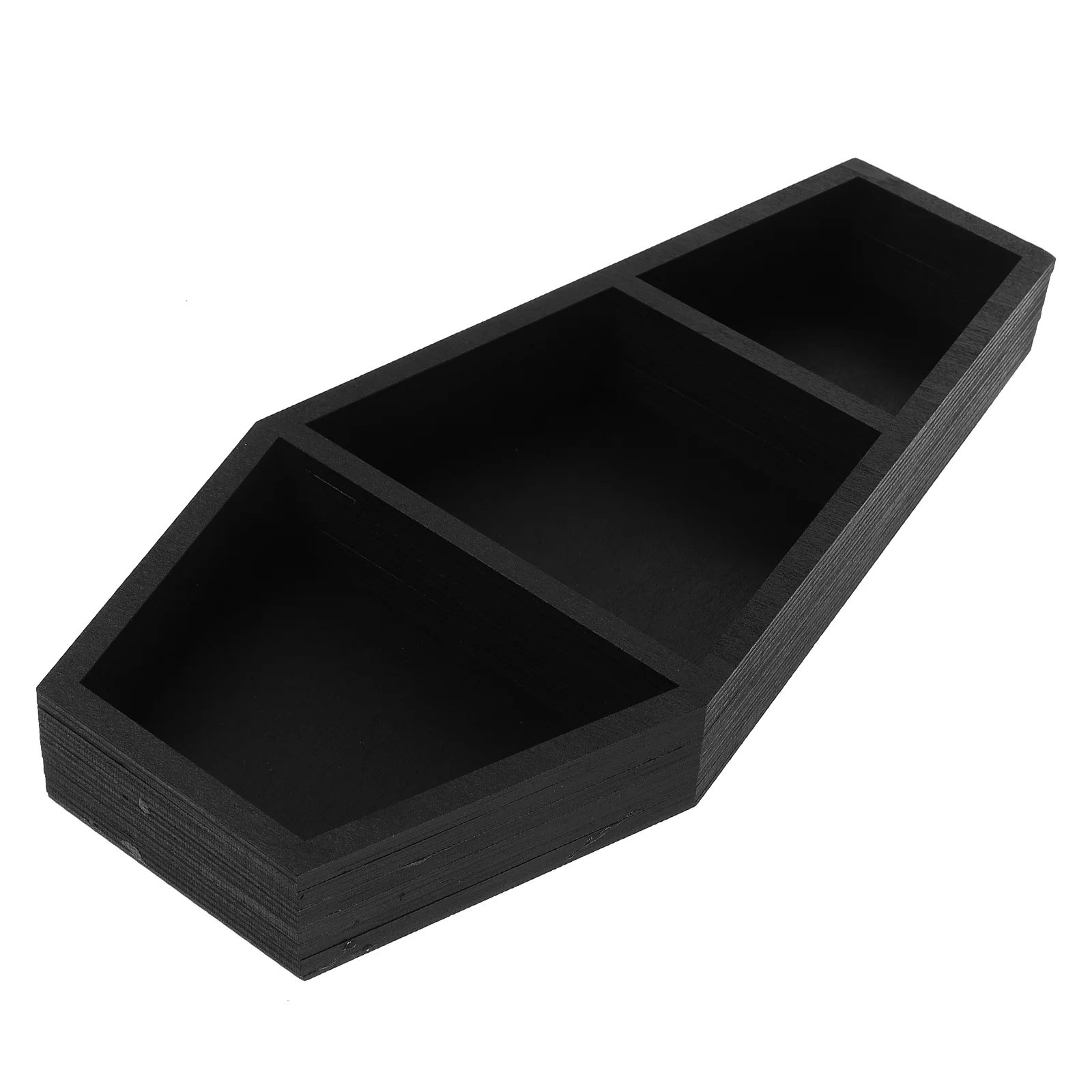 

Coffin Storage Rack Decorations Shelf Wooden for Wall Nightstands Display Reusable Floating Large Prop Shelves