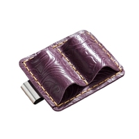 Leather Pen Clip Holder Notebook Pen Holder with Clip Double Hole Pencil Holder for Notebook Planner Journal Clipboard