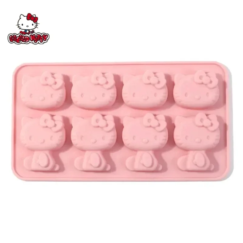 Sanrio Hello Kitty Ice Tray Silicone Mold Kawaii Cute Kuromi DIY Chocolate Biscuit Mold Baking Tool My Melody Candy Mold Gift