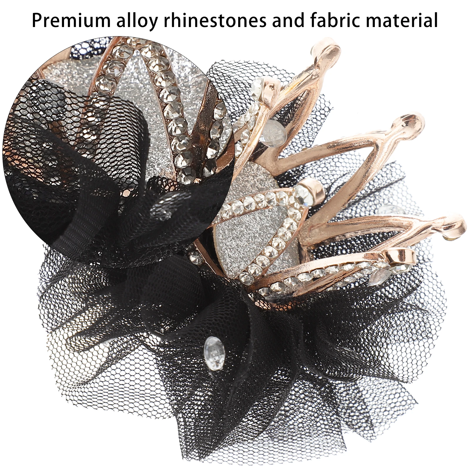 

1Pcs Crown Hair Clip Deep Pink Rhinestone Bobby Bang Clips Hair Accessories for Stylish Gift Bang Clip for