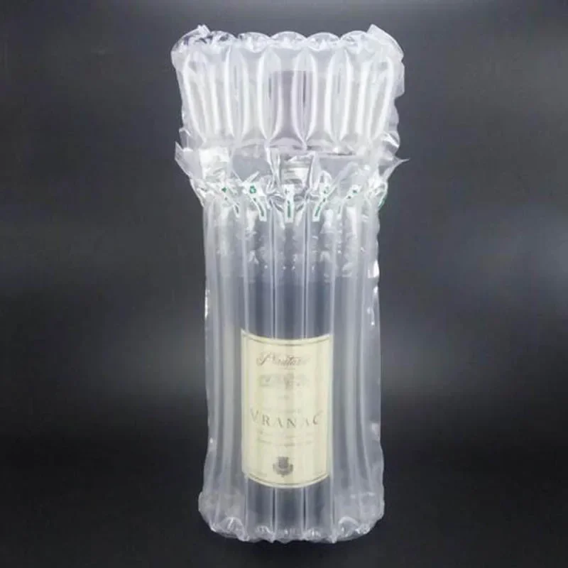 50pcs 750ml Red Wine Air Column Balloon Inflatable Packaging Roll Film Falling Protection Bubble Bag Bottle Buffer